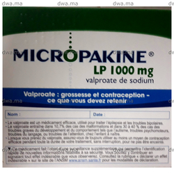 medicament MICROPAKINE LP1000 MGBoite de 30 sachets-dose maroc