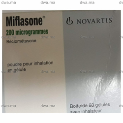medicament MIFLASONE200 µgBoîte de 60 gélules avec inhalateur maroc