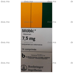 medicament MOBIC7,5MGBoîte de 14 maroc