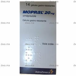 medicament MOPRAL20 MGBoîte de 14 maroc