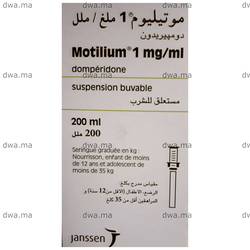 medicament MOTILIUM1 mg /mlBoîte de 1 Flacon de 200 ml maroc