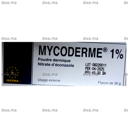medicament MYCODERME1%Flacon 30 gr maroc