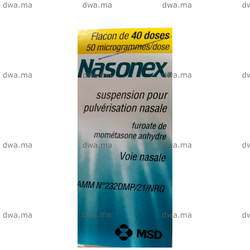 medicament NASONEX50 µg / doseFlacon de 40 doses maroc