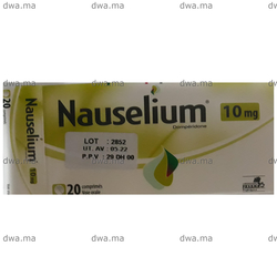 medicament NAUSELIUM10 mgBoîte de 20 maroc