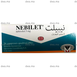medicament NEBILET5 MGBoîte de 28 maroc