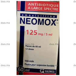 medicament NEOMOX125 MG/5 MLFlacon de 60 ml maroc