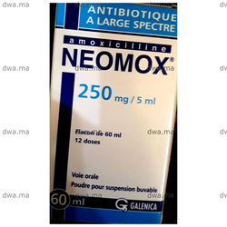 medicament NEOMOX250 MG/5 MLFlacon de 60 ml maroc
