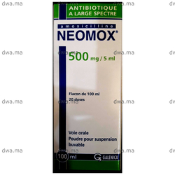 medicament NEOMOX500 MG/5 MLFlacon de 100 ml maroc