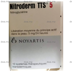 medicament NITRODERM TTS5 MGBoîte de 10 maroc
