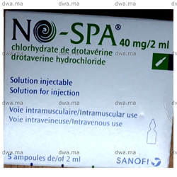 medicament NO-SPA40mg/mlBoîte de 5 ampoules de 2 ml maroc