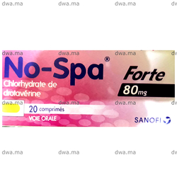 medicament NO-SPA Forte80mgBoîte de 20 maroc