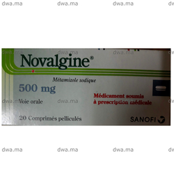 medicament NOVALGINE500 MGBoîte de 20 maroc