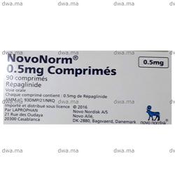 medicament NOVO NORM0,5 mgBoîte de 90 maroc