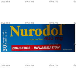 medicament NURODOL400 MGBoite de 30 comprimés maroc