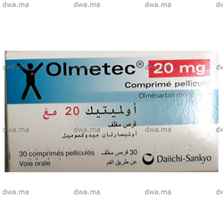 medicament OLMETEC20 MGBoîte de 30 maroc