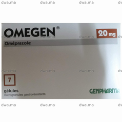 medicament OMEGEN20 MGBoîte de 7 maroc