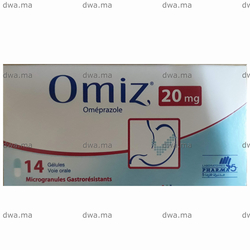 medicament OMIZ20 MGBoite de 14 gélules maroc