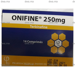 medicament ONIFINE250 MGBoîte de 14 maroc