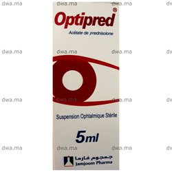 medicament OPTIPREDFlacon de 5 ml dosé 0.01 maroc