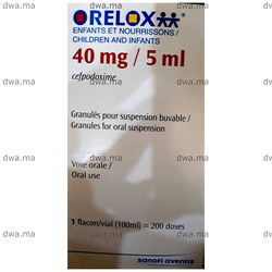 medicament ORELOX ENFANT ET NOURRISSONS40mg/5mlFlacon de 100 ml maroc