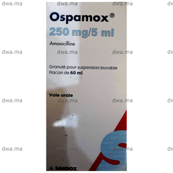 medicament OSPAMOX250 MG / 5MLFlacon de 60ml maroc