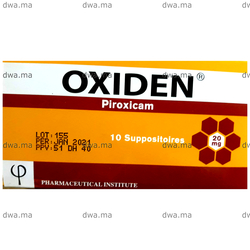medicament OXIDEN20 MGBoîte de 10 maroc