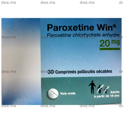 medicament PAROXETINE WIN20mgBoite de 30 comprimés pelliculés sécables maroc