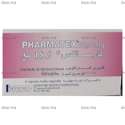 medicament PHARMATEX18,9 mgBoîte de 10 maroc