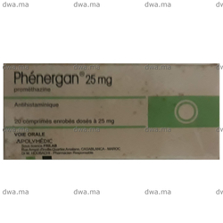 medicament PHENERGAN25 MGBoîte de 20 maroc