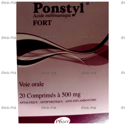 medicament PONSTYL500 mgBoîte de 20 maroc