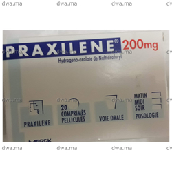 medicament PRAXILENE200 MGBoîte de 20 maroc
