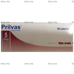 medicament PRILVAS5 MGBoîte de 28 maroc