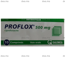 medicament PROFLOX500 MGBoîte de 10 comprimés enrobés maroc