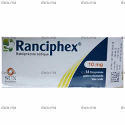 medicament RANCIPHEX10MGBoite de 14 comprimés gastrorésistants maroc