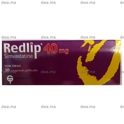 medicament REDLIP40 MGBoîte de 30 maroc