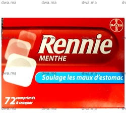 medicament RENNIE680 MG / 80 MGBoîte de 72 maroc