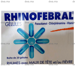 medicament RHINOFEBRALBoîte de 20 maroc
