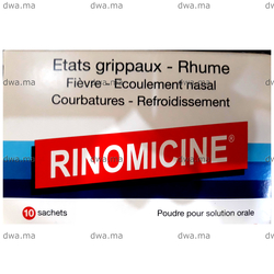 medicament RINOMICINE400 MG / 4 MG / 200 MG / 6 MG / 30 MG / 300 MGBoîte de 10 maroc