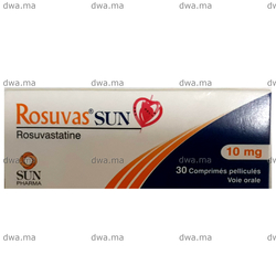 medicament ROSUVAS® SUN10 MGBoite de 30 maroc