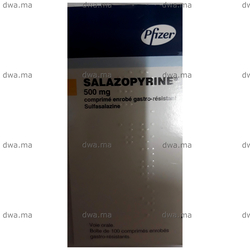 medicament SALAZOPYRINE500 MGBoîte de 100 maroc
