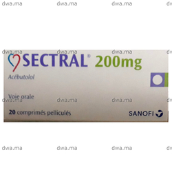 medicament SECTRAL200mgBoîte de 20 maroc