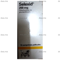 medicament SELEXID200 mg Comprimé pelliculéBoîte de 12 maroc