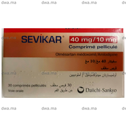 medicament SEVIKAR40 MG / 10 MGBoite de 30 maroc