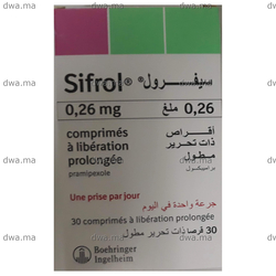 medicament SIFROL0.26 MGBoite de 30 maroc