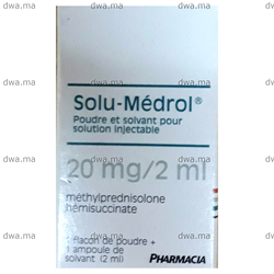 SOLUMEDROL, 20 MG / 2 ML, 2 Flacon + 1 ampoule - Medicament