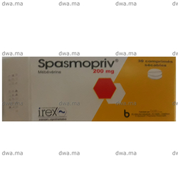 medicament SPASMOPRIV200 mg Comprimé sécableBOT/30 maroc