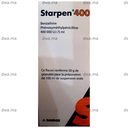 medicament STARPEN400 000 UI / 5 MLFlacon de100ml maroc