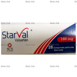 medicament STARVAL160 MGBoite de 28 maroc