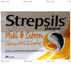 medicament STREPSILS MIEL ET CITRONBoite de 24 maroc