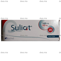 medicament SULIAT160 MG / 10 MGBoite de 28 maroc